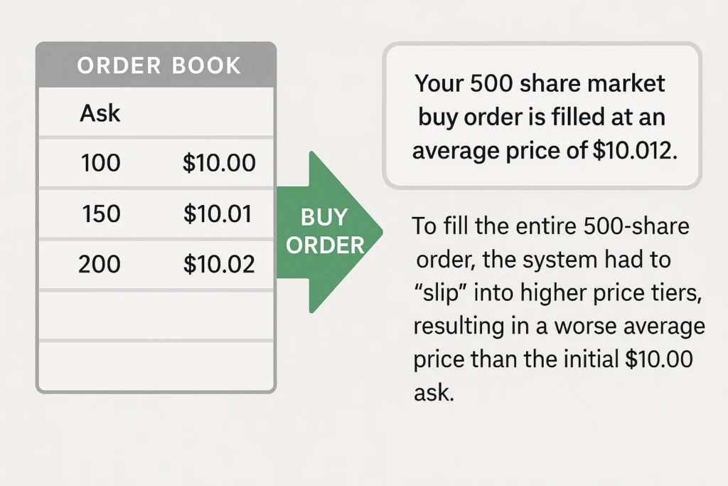 Order Book Slippage
