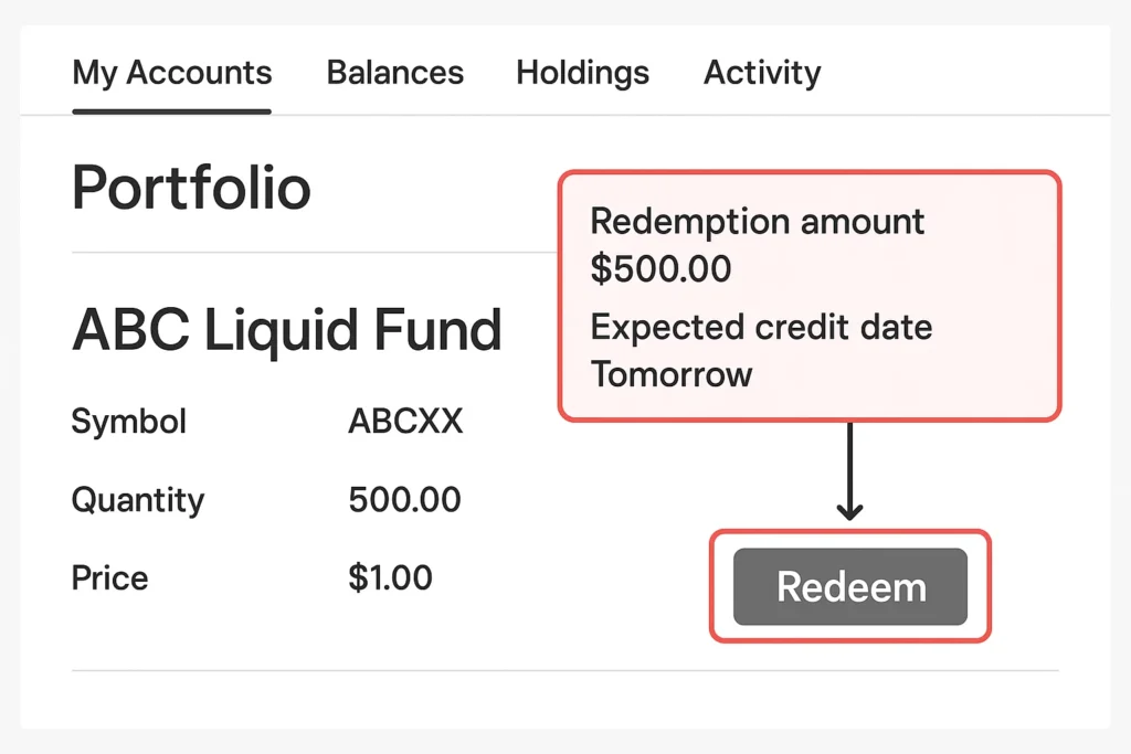 Redeem Fund Tomorrow