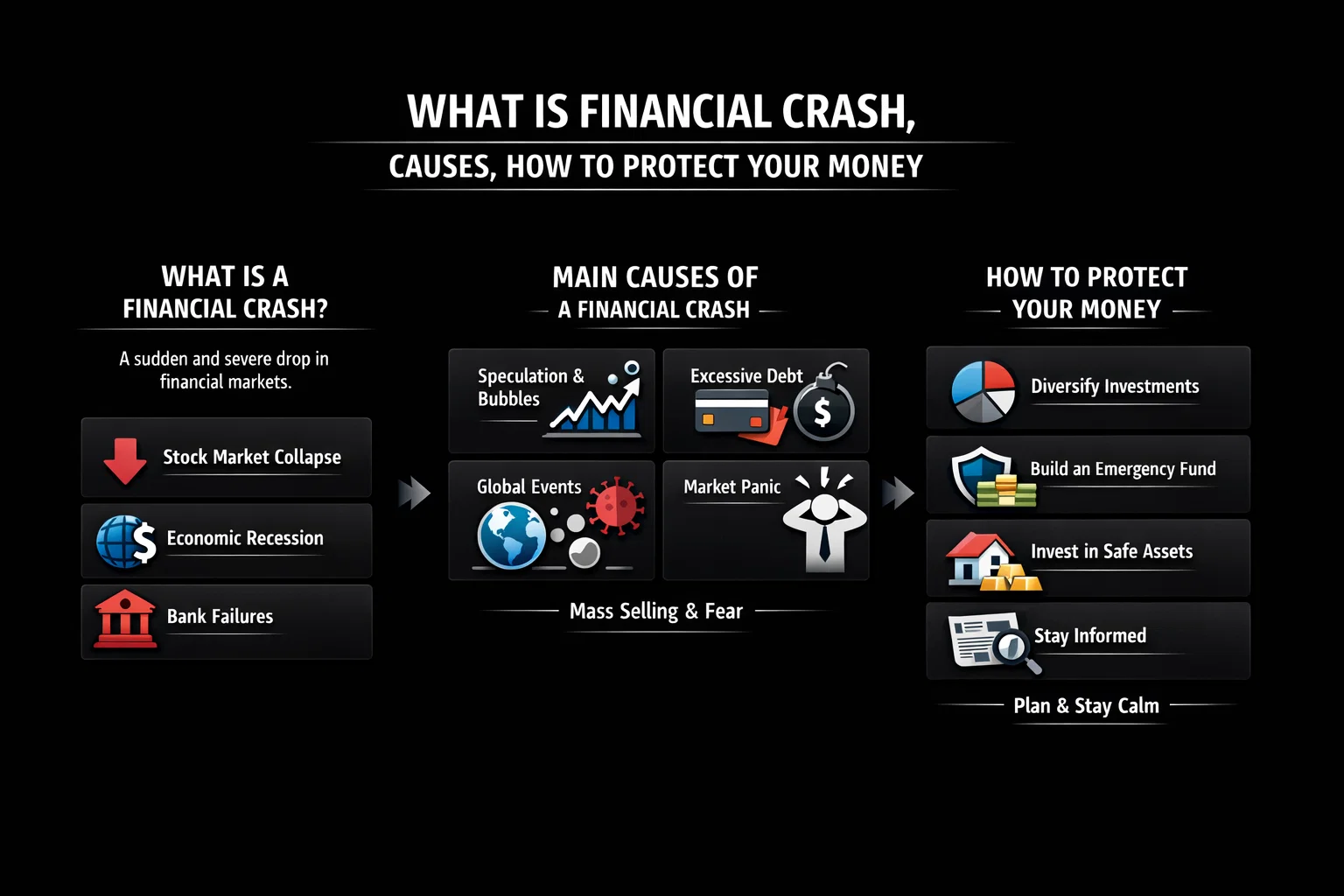 What Is Financial Crash, Causes, How to Protect Your Money