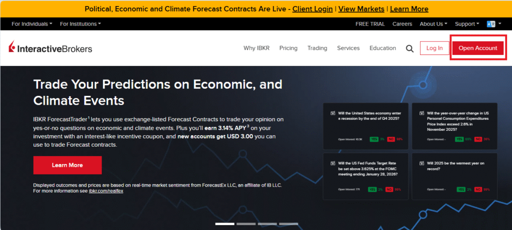 How to Open an Account on Interactive Broker