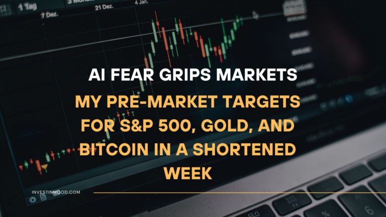 AI Fear Grips Markets My Pre-Market Targets for S&P 500, Gold, and Bitcoin in a Shortened Week